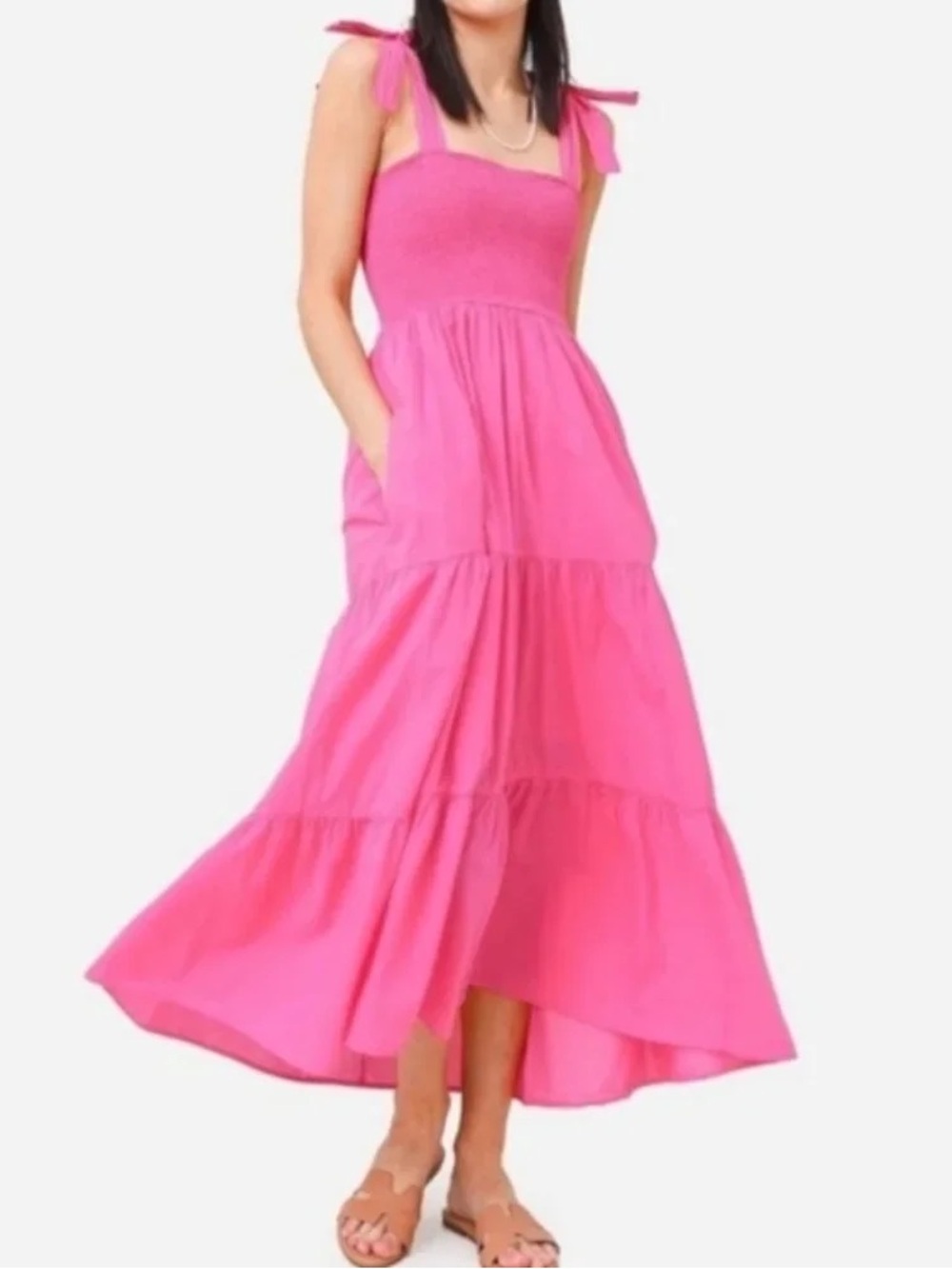 Xirena Lorraine Midi Dress pink size xs